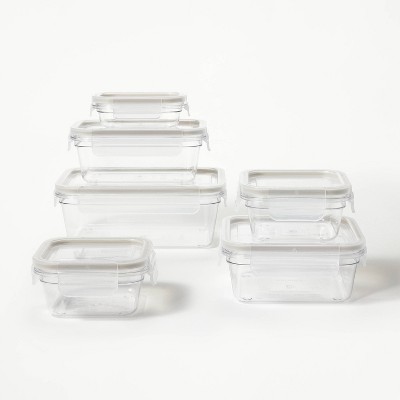 8pc (Set of 4) Glass Food Storage Container Set Clear - Figmint™