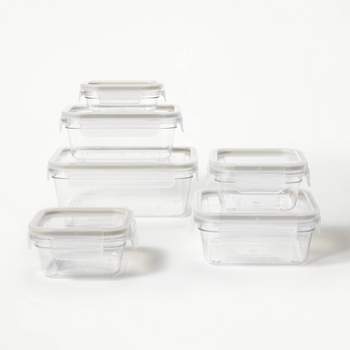 6-Piece Dual-Compartment Glass Food Storage Set – Vida by PADERNO