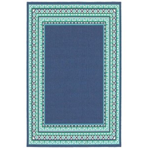 Oriental Weavers Meridian Area Rug, 2' x 3', Navy/Yellow - 1 of 4