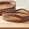 Plum & Post Burma Rattan Oval Serving Trays Set of 3 - 2 of 4