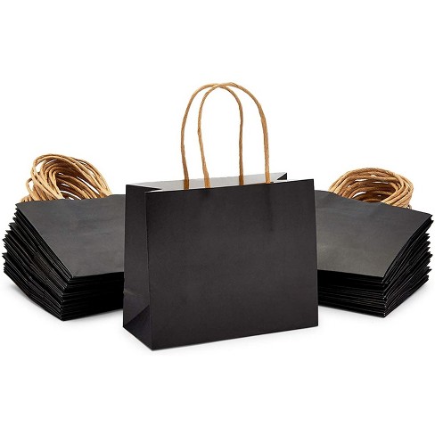 Sparkle And Bash 50 Pack Mini Gift Bags With Handles Black Gift Bag Set 6 X 5 X 2 5 In Target