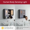 VANIRROR Bathroom Wall Cabinet with Glass Doors, Wall Mounted Medicine Cabinet, Over The Toilet Storage Cabinet for Bathroom Bedroom Living Room - 4 of 4