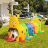 Qaba Kids Caterpillar Tunnel Outdoor Indoor Climb-N-Crawl Play Equipment for 3-6 Years Old, 6 Sections, for Daycare, Preschool, Playground - 3 of 4