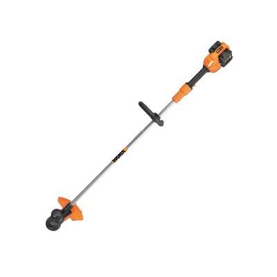 Worx WG183 POWER SHARE 40-Volt 13-in Cordless Grass Trimmer/Edger with Automatic Feed (2 - 2Ah Batteries, Charger & Spool Included)