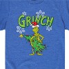 Boys' - Dr. Seuss - Grinch With Christmas Tree Short Sleeve Graphic T-Shirt - 2 of 4