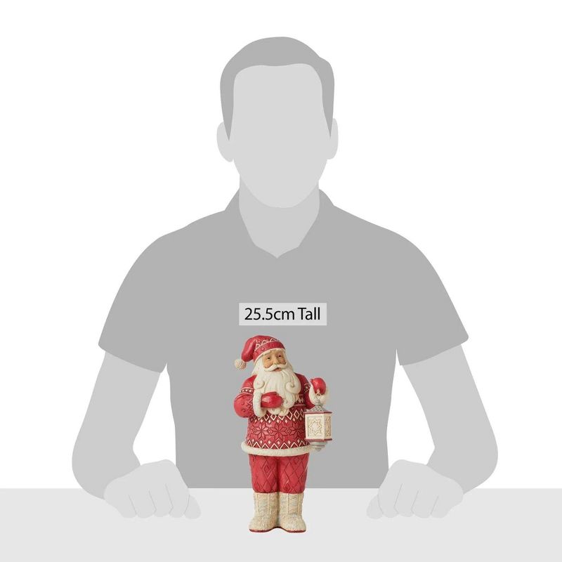 Jim Shore 10.0 Inch Bundled Up For Cozy Christmas Nordic Jolly Santa Santa Figurines, 2 of 4