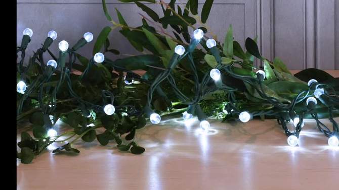 70 Lights Electric Globe String Lights LED White, 2 of 8, play video
