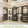 Besiost Closet System with 4 Wood Drawers and Adjustable Shelves - 3 of 4