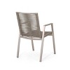 Sapphtopaz 2-Pieces Outdoor Dining Chairs Aluminum Outdoor Chair with Arms, Rope Seat for Poolside, Balcony, Lawn - 4 of 4