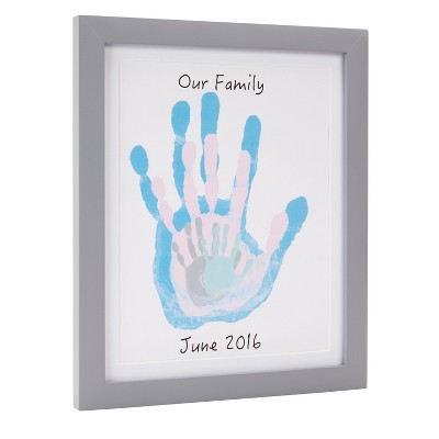 Family Handprint Rustic Photo Frame and Paint Kit - Store