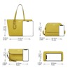 Generic Women Fashion Handbags Wallet Tote Bag Shoulder Bag Top Handle Satchel Purse Set 4pcs - 4 of 4