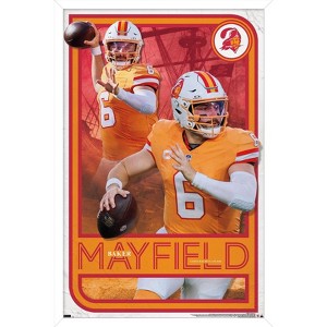 Trends International NFL Tampa Bay Buccaneers - Baker Mayfield 24 Framed Wall Poster Prints - 1 of 4