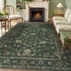 Lahome Vintage Vine Center Full Coverage Short Pile Velvet Rectangular Indoor Area Rug - 2 of 4