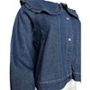Women's Denim Peter Pan Collar Jacket - entro - 4 of 4