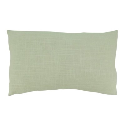 Natural Cotton Banded Throw Pillow with Zipper Closure