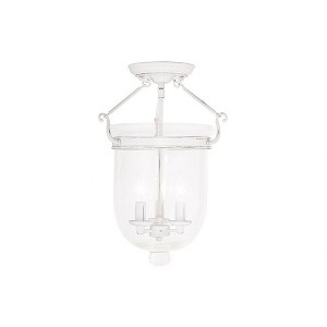 Livex Lighting Jefferson 3 - Light Flush Mount in  Polished Brass - 1 of 1