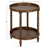 Kate and Laurel Bellport Round Wood Side Table, 20x20x24, Rustic Brown - 2 of 4