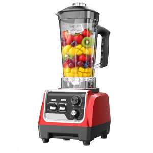 Itopfox 1800W High-Speed Blender & Grinder Combo, 70OZ Large Capacity for Smoothies, Ice Crushing, Frozen Drinks, Puree, Dark Red Countertop Blender - 1 of 4