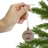 Fordham University Rams Logo Mini Small Tiny Wood Christmas Tree Holiday Ornament - 2 of 4