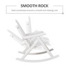 Outdoor Wooden Rocking Chair, Double-Person Rustic Adirondack Rocker with Slatted Seat, High Backrest, Armrests for Patio, Garden and Porch - 4 of 4