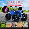 24V 2-Seater Kids ATV Quad, 4WD Ride On Car w/4×100W Motors, Dual 7Ah Batteries, Accelerator Handle, Lights & Music - 3 of 4