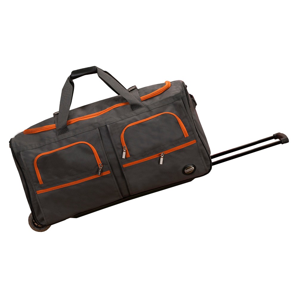 Rockland 99L Rolling Duffel Bag - Charcoal