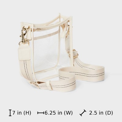 Сумки Universal Thread Everyday Crossbody Bag - Universal Thread™ Stucco Clear: TPU Shell, Detachable Strap, 57.25" Max Length — фото 7