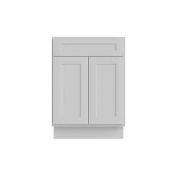 HOMLUX 24 in. W  x 21 in. D  x 34.5 in. H Bath Vanity Cabinet without Top in Shaker Dove