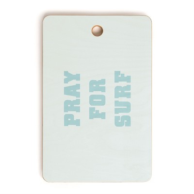 socoart Pray For Surf I Cutting Board Rectangle - Deny Designs
