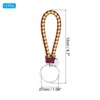 Unique Bargains Braided PU Leather Wallet Keychain with Stainless Steel Key Ring 2 Pcs - 2 of 3