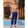 Men's Lightweight Cotton Linen Pants Casual Trouser Summer Yoga Beach Pant with Pockets - 3 of 4