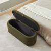 NicBex Modern 45" Storage Bench Boucle Accent Stool with Cushioned Top for Entryway and Living Room - 2 of 4