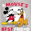 Boys' - Disney - A Mouse's Best Friend Graphic Long Sleeve Fleece Sweatshirt - 2 of 4