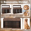 Kumasinova 38"/55.1" Dog Crate with 2/3 Storage Drawers(&Shelf),Dog Kennel Indoor Side Table with Sliding Door/2-Door for Medium Dogs/Large Dogs - 4 of 4