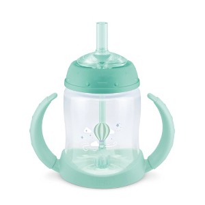 LunaLulinlk Toddler Straw Cup, 5oz Straw Sippy Cup 6+ Months, 1 Pack, Teal, Unisex - 1 of 4
