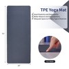 SEVOBAL Premium Non-Slip Yoga Mat Extra Thick Exercise Mat Dual Texture Design for Superior Grip Comfort, Gray, 72.1"*24"*0.2" - 3 of 4