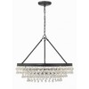 Crystorama Lighting Calypso 6 - Light Chandelier in  Matte Black - 3 of 4