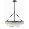 Crystorama Lighting Calypso 6 - Light Chandelier in  Matte Black - image 3 of 4