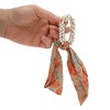 Unique Bargains Cute Chrysanthemum Printed Ribbon Scrunchie Hair Elastic Band 1 Pc - 4 of 4