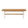 48" Chelsea Dining Bench Warm Cherry - Alaterre Furniture: Solid Birch, X-Leg Trestle Base, for Entryway or Bedroom - 2 of 4