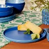 LunaLulinlk Bamboo Melamine Dinner Plate, Blue - 2 of 4