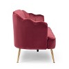 NicBex 3 Seater Sofa Couch with Deep Seat & Armrest Modern Upholstered Velvet Sofa with Metal Legs for Living Room - 4 of 4