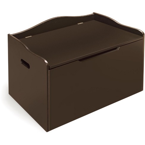 Flat Bench Top Toy and Storage Box - Woodgrain/Gray - Badger Basket