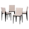 Baxton Studio 4pc Bishop Fabric and Metal Dining Chair Set - image 2 of 4