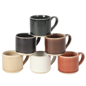 Mr. Coffee Espresso Whims 4-ounce Reactive Glaze Espresso Cup Set of 6 - 1 of 4