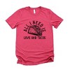 Simply Sage Market Valentine Taco Short Sleeve Tee - XS - Raspberry - 2 of 4
