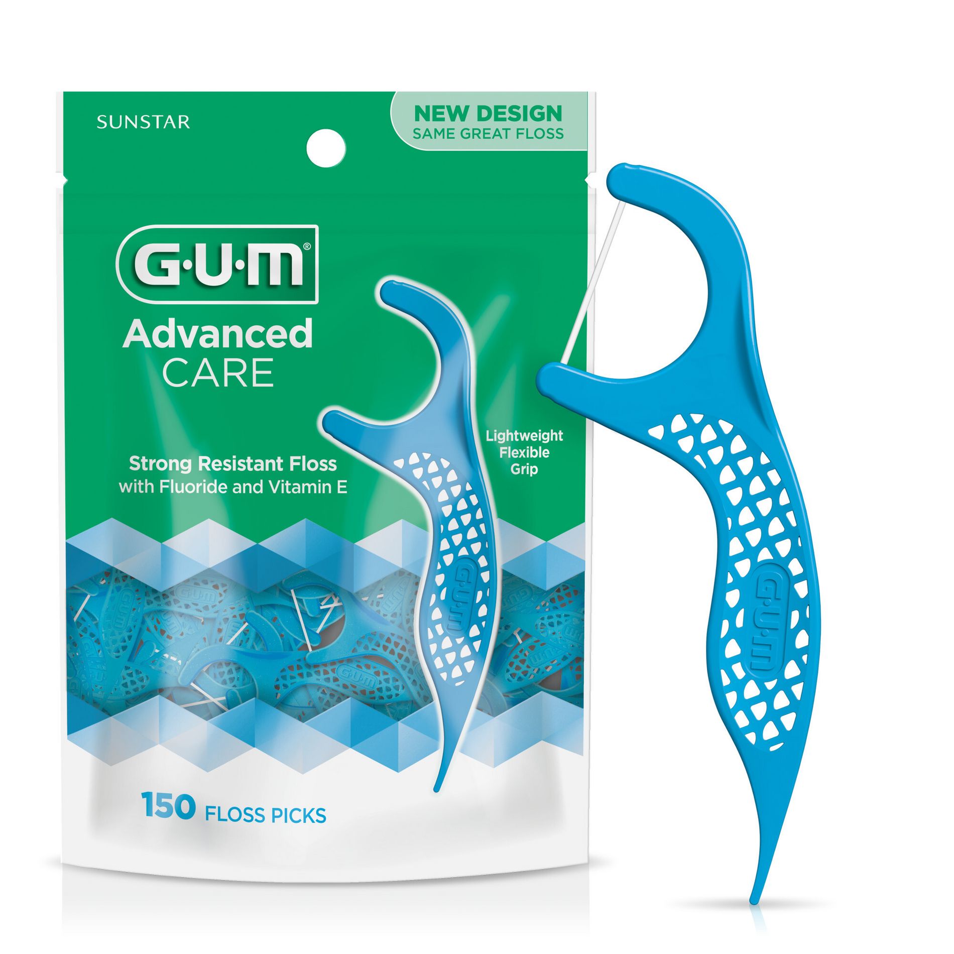 GUM Advanced Care Flossers Mint - 150ct