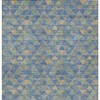 Sky Blue And Gray Geometric Washable Indoor Outdoor Area Rug - 4 of 4