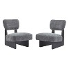 NicBex 16.5" Modern Lounge Chair Upholstered Accent Chair for Living Room,Set of 2,Polyester Seating for Living Room,Bedroom&Office - 4 of 4