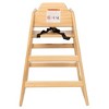 Acoinel Wooden Double Solid Wood Portable High, Easy to Clean Baby Booster Chair - 3 of 4